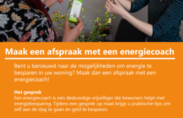 Maak een afspraak met een energiecoach